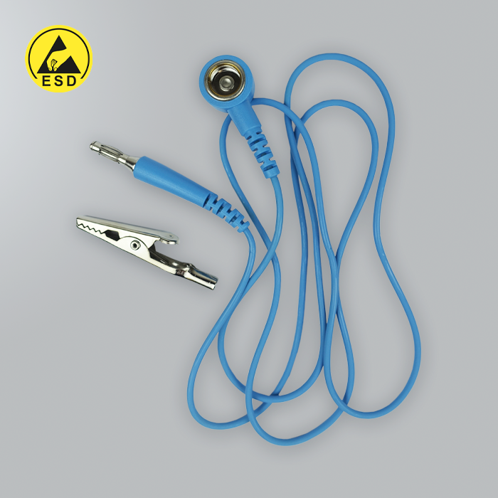 1M Grounding Cord (Earth Lead) - Stud to Banana Plug 10mm   1M Grounding Cord (Earth Lead) - Stud to Banana Plug 10mm